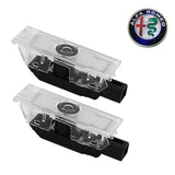 2PCS Car Door Welcome Laser Shadow Lamp Projector LED Light for Alfa Romeo Stelvio Mito Giulietta Giulia