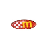 58x22mm Ford Epoxy Carbon Car Steering Wheel Sticker Decal
