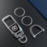 Mercedes Benz Car Logo Metal Keychain Key Holder Pendant