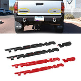 3pcs ABS Car 3D Metal Stickers and Decals for Tacoma V6 Pickup Trucks Car Rear Trunk Body Emblem Badge Decoration Stickers