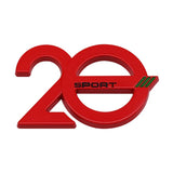 Peugeot 20th Anniversary Metal Car Body Sticker Decal Auto Front Grille Emblem Badge