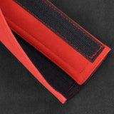 2pcs 21.5cm Hyundai Logo Suede Car Seat Safety Belt Pads Shoulder Protection Cover