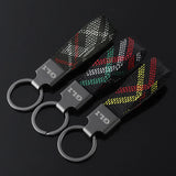 Volkswagen VW GLI Logo Oxford Webbing Car Keychain Pendant Key Chain Holder
