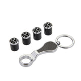4pcs/set Lexus Logo Carbon Fiber Car Air Valve Stem Caps Auto Tyre Valve Covers with Wrench