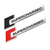 Audi Supercharged Logo Metal Car Rear Sticker Trunk Emblem Badge Decal