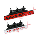 Audi Quattro ABS Car Front Grille Emblem Badge Decal