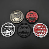Jeep Trail Rated 4x4 Metal Car Rear Sticker Body Side Decal Auto Front Grille Emblem Badge