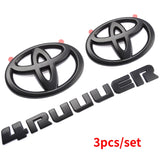 Auto Front Badge Trunk Decal for 4runner Logo Car Styling Rear Body Letters Sticker Head Emblem Modification Accessories