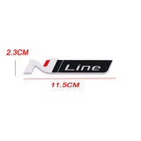 Hyundai N LINE Logo Metal Car Rear Sticker Trunk Emblem Badge Decal