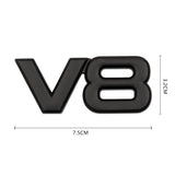 3D Metal V6 V8 Car Sticker Emblem Rear Badge for Toyota
