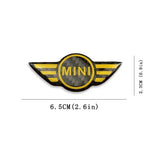 Carbon Fiber Car Steering Wheel Sticker Badge for MINI COOPER John Cooper Works