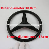 18.8cm ABS Car Front Grille Center Badge Cover for Mercedes Benz W204 W205 W210 W211 W212 W213 C E Class GLA GLK ML GLC GLE
