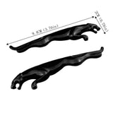 2PCS Jaguar Leopard Metal Car Side Body Sticker Decal Emblem Badge