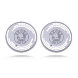 2pcs Skoda Logo Car Water Coasters 7-color LED Light Cup Mat Holder