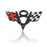 Chevrolet V8 Flag Metal Car Rear Sticker Decal Auto Trunk Emblem Badge