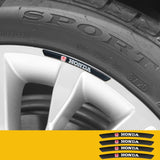 4pcs/set 9cm Honda Mugen Aluminum Alloy Car Wheel Rim Tyre Sticker