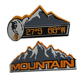 Jeep Mountain Metal Car Rear Sticker Auto Trunk Emblem Badge Decal