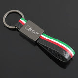 Audi SQ7 Logo Leather Car Keychain Keyring Pendant