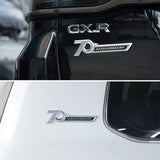 ABS Car Side Rear Trunk Emblem Sticker Decals for Land Cruiser 70th Anniversary LC300 LC200 FJ200 2016-2022 Accessories