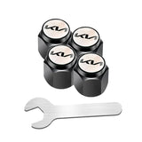 4pcs/set KIA Logo Car Air Valve Stem Cap Auto Tyre Valve Covers with Wrench