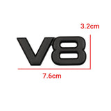 Car Trunk Emblem Sticker for Toyota V8 Aygo CHR Auris Rav4 Yaris Corolla Auto Badge Whole Body Decal Exterior Accessories