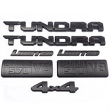7pcs Car Trunk Side Cover Sticker ABS Letters Decals for Tundra Limited SR5 5.7L V8 4X4 Rear Badge Body Emblem Accessories