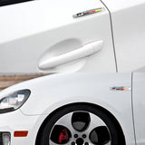 2pcs Volkswagen Rline GTI  ABT Metal Car Fender Side Badge Decal Rear Emblem Sticker