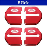 4pcs/set Ford Stainless Steel Car Door Lock Cover Protection