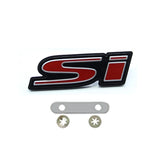 ABS Car Front Grille Rear Trunk Emblem Badge Sticker for RS SI Logo Odyssey CRV Jazz Pilot Civic 10th Accord City Crosstour