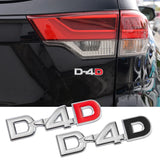 Car Sticker Emblem Badge Decal for D4D D-4D Logo COROLLA RAV4 Camry CROWN PRIUS REIZ VIOS HIGHLANDER Prado Corolla Tundra
