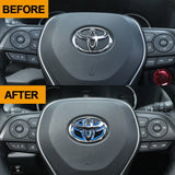 Epoxy Car Steering Wheel Emblem Decals Sticker for Toyota