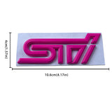 Subaru STI Logo Metal Car Rear Sticker Decal Emblem Badge