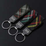 Volkswagen VW CC Logo Oxford Webbing Car Keychain Pendant Key Chain Holder