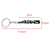 Toyota 4WD Full Time Metal Car Key Rings Keychain Pendant