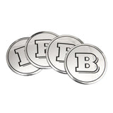 4Pcs 56/90mm Mercedes Benz Brabus Car Wheel Hub Sticker Decal