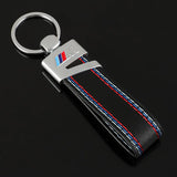 BMW M Power PU Leather Car Keychain Keyring