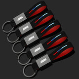 BMW M Power Suede Car Keychain Pendant Auto Key Chain Holder