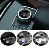 29mm Aluminum Car Multimedia Knob Stickers for Mercedes Benz A C E S Class CLA CLS W212 W213 W204 W205 W176 W177