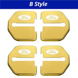 4pcs/set Ford Stainless Steel Car Door Lock Cover Protection