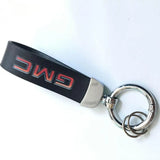 GMC PU Leather Car Logo Keychain