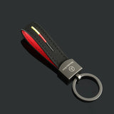 Mercedes Benz AMG Suede Car Keychain Key Rings Holder Pendant