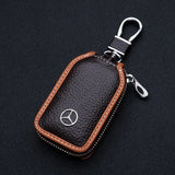 Mercedes Benz Cowhide Car Key Wallet Car Key Bag Cover Case