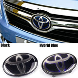 For Highlander Camry RAV4 CH-R CHR IZOA 160mm Front Grille ABS Hybrid 3d Glossy Emblem Replacement Auto Modification