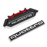 Audi Quattro Logo ABS Car Front Grille Emblem Badge Four-Wheel Drive Tail Standard Sticker