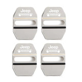 4pcs/set Jeep Cherokee Stainless Steel Car Door Lock Cover Protection