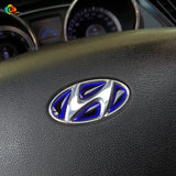 Hyundai Epoxy Car Steering Wheel Center Sticker Decal