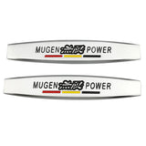 2pcs Honda Mugen Typer Logo Metal Car Fender Side Badge Decal Rear Emblem Sticker