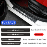 Toyota Carbon Fiber Car Door Threshold Scratch Proof Sticker Decal