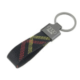 Audi Oxford Webbing Metal Car Keyring