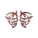 Dodge Demon Logo Metal Car Rear Sticker Fender Side Emblem Badge Decal
